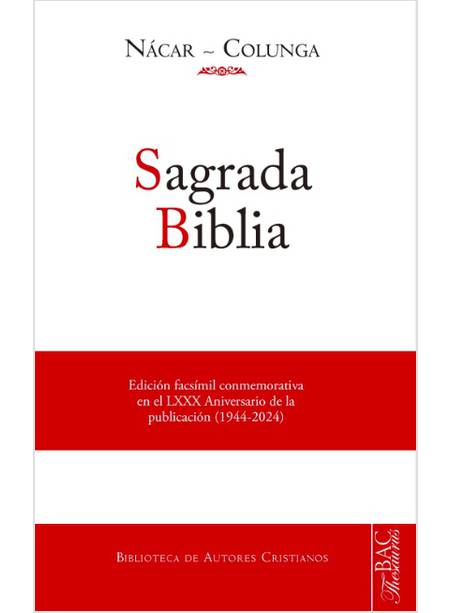 SAGRADA BIBLIA VERSION DIRECTA DE LAS LENGUAS ORIGINALES