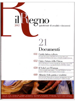 IL REGNO N 1134 DOCUMENTI 1 DICEMBRE 2012