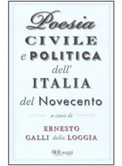 POESIA CIVILE E POLITICA DELL'ITALIA DEL NOVECENTO