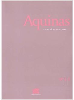 AQUINAS RIVISTA INTERNAZIONALE DI FILOSOFIA (2009) VOL 1-2