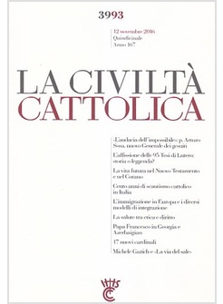 LA CIVILTA' CATTOLICA 3993 12/11/2016  CENTO ANNI DI SCAUTSIMO