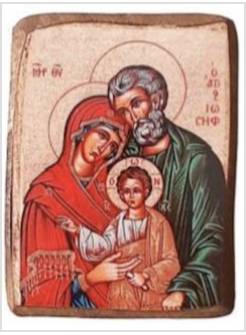 ICONA CM 9 X 6 SANTA FAMIGLIA