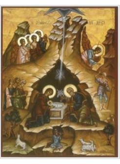 ICONA CM 9 X 6 NATIVITA' SACRA FAMIGLIA