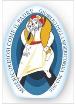 MAGNETE CON IMMAGINE ORO A CALDO GIUBILEO DELLA MISERICORDIA