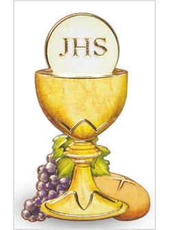 CALICE PRIMA COMUNIONE IN POLIMERO CM 7,5 X 12