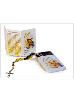 SCATOLINA IN LATTA CM 7 X 4 CON CORONCINA RICORDO PRIMA COMUNIONE