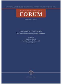 RIVISTA FORUM VOLUME 1 (2015)
