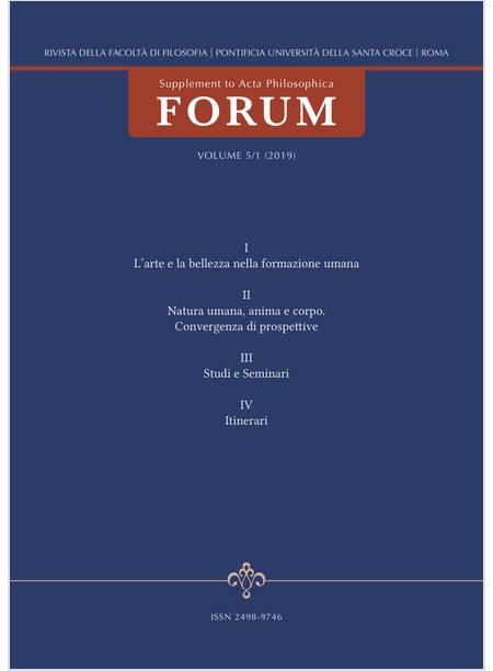 RIVISTA FORUM VOLUME 5/1 (2019)