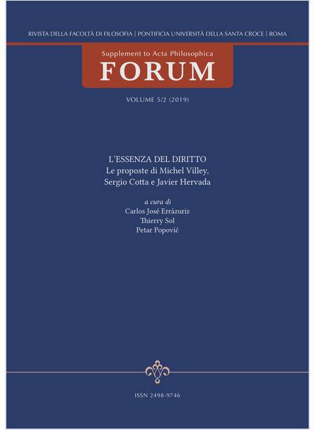 RIVISTA FORUM VOLUME 5/2 2019