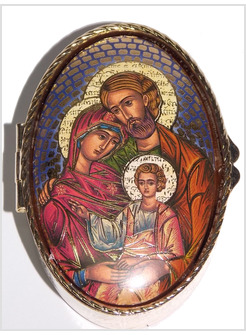 PORTAROSARIO CM 6 SACRA FAMIGLIA