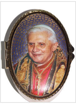 PORTAROSARIO CM 6 PAPA BENEDETTO XVI