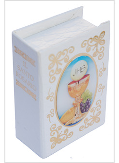 PORTAROSARIO LIBRO PRIMA COMUNIONE