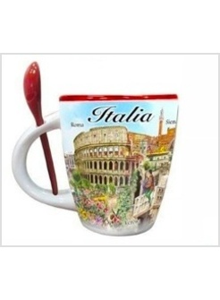 TAZZA MUG IN CERAMICA CM 11 MONUMENTI D'ITALIA