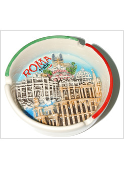 PORTA CENERE SERIE COLLAGE MONUMENTI DI ROMA