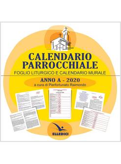 CALENDARIO PARROCCHIALE CD ANNO A 2020
