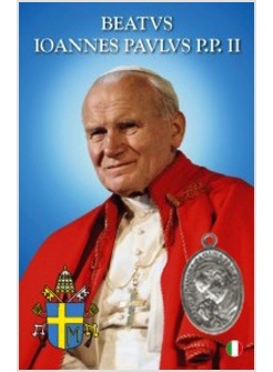 CARD CM 5,5 X 8,5 GIOVANNI PAOLO SECONDO BEATO CON MEDAGLIETTA
