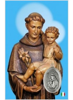 CARD CM 5,5 X 8,5 SANT'ANTONIO CON MEDAGLIETTA