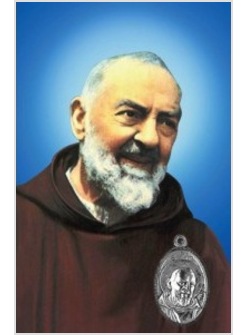 CARD CM 5,5 X 8,5 MULTILINGUA SAN PIO CON MEDAGLIETTA