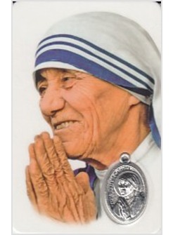 CARD CM 5,5 X 8,5 MULTILINGUA SANTA TERESA DI CALCUTTA