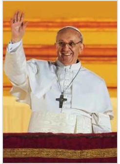 CARTOLINA PAPA FRANCESCO CM 10,5 X 15 CONFEZIONE 25 PEZZI