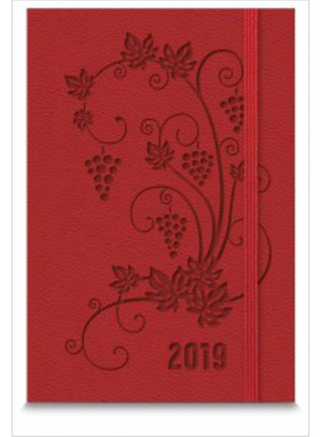 AGENDA SETTIMANALE POKET 2019 ROSSO 9,5X14,5 CM