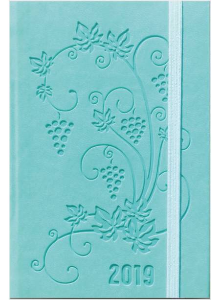 AGENDA SETTIMANALE  POKET 2019  ACQUA MARINA 9,5X14,5 CM