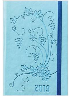 AGENDA SETTIMANALE POKET 2019 CELESTE 9,5X14,5 CM
