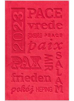 AGENDA SETTIMANALE POCKET 2023 COPERTINA ROSSA CM 10 X 15