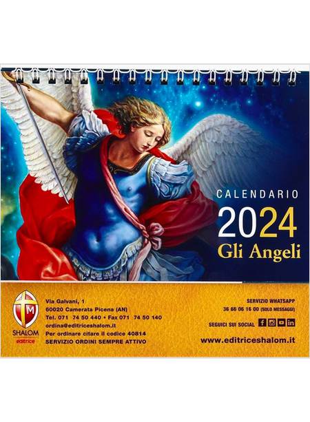 GLI ANGELI CALENDARIO DA TAVOLO 2024