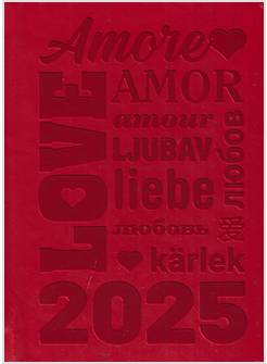 AGENDA SETTIMANALE POCKET 2025 ROSSA