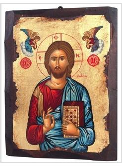 ICONA GESU' CRISTO DATORE DI VITA SFONDO ORO 16 X 21 CM