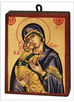 ICONA MARIA ODIGITRIA MANTO VIOLA 9,5 X 12 CM