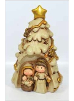 ALBERO NATIVITA' CON LUCE - 13 CM
