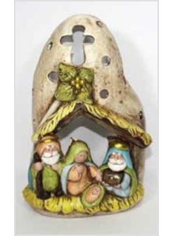 NATIVITA' CON LUCE - 22 CM