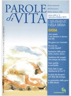 PAROLE DI VITA SETTEMBRE - OTTOBRE 2019 VOL. 5 GIOIA