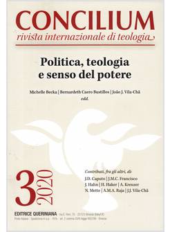 CONCILIUM 3 2020 POLITICA TEOLOGIA E SENSO DEL POTERE