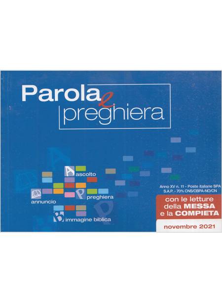 PAROLA E PREGHIERA NOVEMBRE 2021