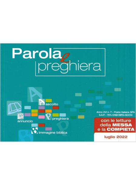 PAROLA E PREGHIERA LUGLIO 2022