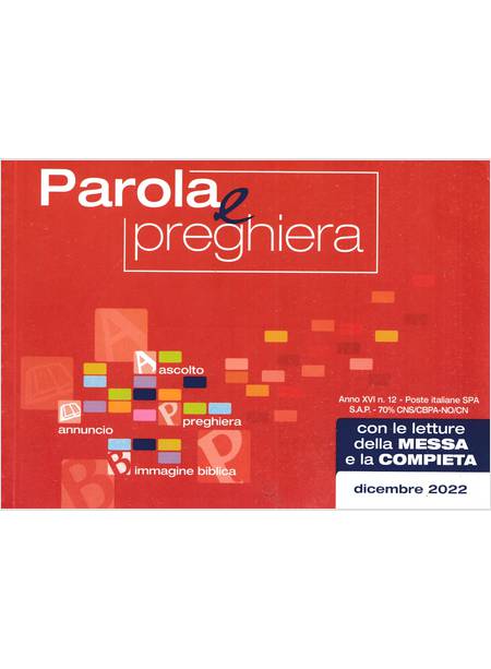 PAROLA E PREGHIERA DICEMBRE 2022