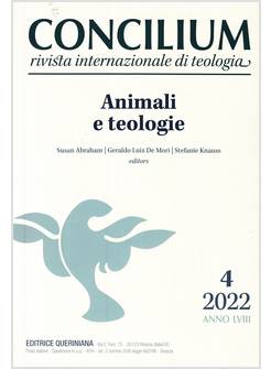 CONCILIUM 4 - 2022 ANIMALI E TEOLOGIE