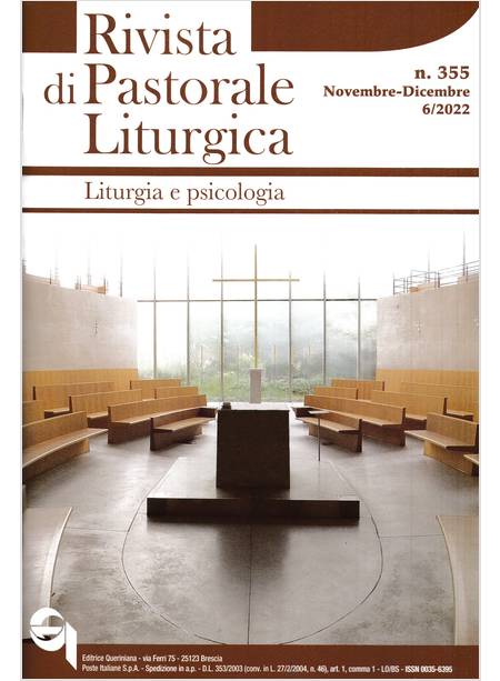 RIVISTA DI PASTORALE LITURGICA VOL. 6 NOVEMBRE DICEMBRE 2022