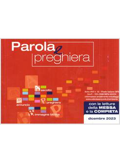 PAROLA E PREGHIERA DICEMBRE 2023