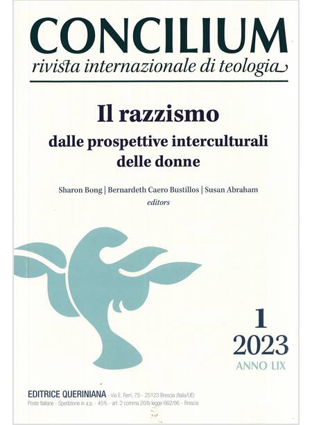 CONCILIUM 1/2023 IL RAZZISMO DALLE PROSPETTIVE INTERCULTURALE DELLE DONNE