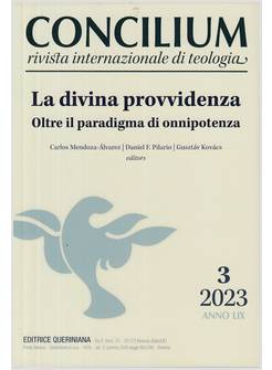 CONCILIUM 3/2023 LA DIVINA PROVVIDENZA 