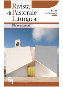 RIVISTA DI PASTORALE LITURGICA 365 AGOSTO 2024