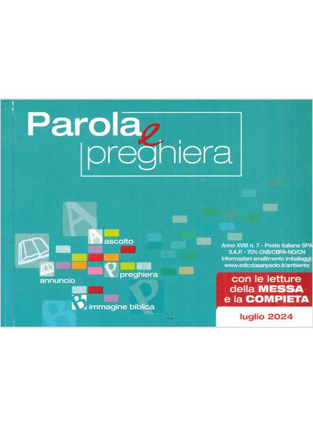 PAROLA E PREGHIERA LUGLIO 2024