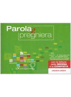 PAROLA E PREGHIERA OTTOBRE 2024