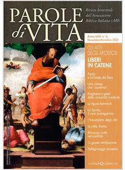 PAROLE DI VITA 6/2025 NOVEMBRE-DICEMBRE 2025