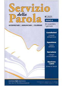SERVIZIO DELLA PAROLA 573 30 NOVEMBRE 2025 1 GENNAIO 2026