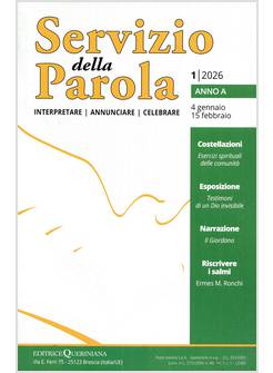 SERVIZIO DELLA PAROLA 1/2026 4/1 - 15/2/2026